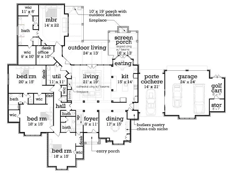 Main Level Floor Plan